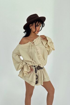 Lace Detail Dress - Brand: EYYO ATELIER - Women & Kids, Baby Clothes Wholesale - Globality Store