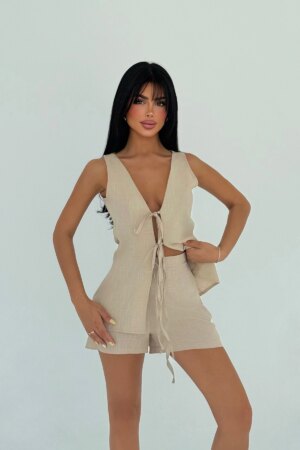 Stylish Slim Fit Sleeveless Tie Set - Brand: EYYO ATELIER - Women & Kids, Baby Clothes Wholesale - Globality Store