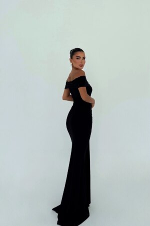Glamorous Sheath Dress With Off Shoulder Neck - Brand: EYYO ATELIER - Women & Kids, Baby Clothes Wholesale - Globality Store