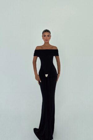 Glamorous Sheath Dress With Off Shoulder Neck - Brand: EYYO ATELIER - Women & Kids, Baby Clothes Wholesale - Globality Store