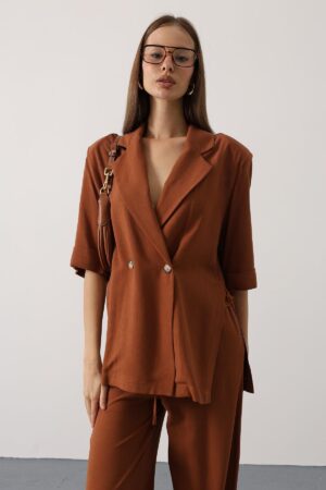 Elegant Suit Notched Collar Jacket - Brand: Reyon - Women & Kids, Baby Clothes Wholesale - Globality Store