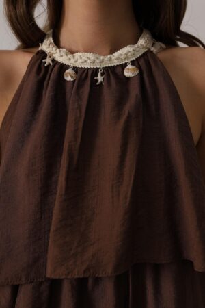 Boho Maxi Halter Neck Dress - Brand: Reyon - Women & Kids, Baby Clothes Wholesale - Globality Store