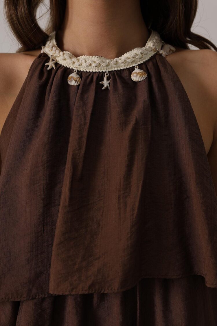 Boho Maxi Halter Neck Dress