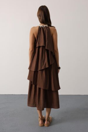Boho Maxi Halter Neck Dress - Brand: Reyon - Women & Kids, Baby Clothes Wholesale - Globality Store