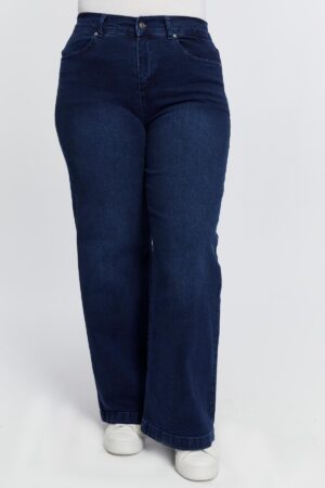 Blue Casual Plus Size Mom Jeans With Wide Leg - Brand: RMG - Women & Kids, Baby Clothes Wholesale - Globality Store