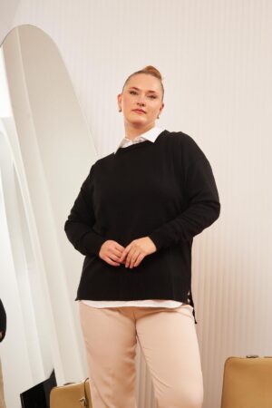 Oversized Fit Blouse With Round Neck - Brand: RMG - Women & Kids, Baby Clothes Wholesale - Globality Store