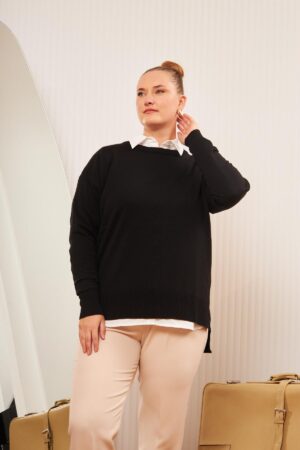 Oversized Fit Blouse With Round Neck - Brand: RMG - Women & Kids, Baby Clothes Wholesale - Globality Store