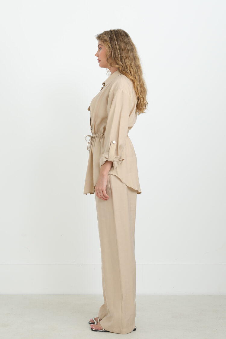 Elegant Casual Set With Palazzo Pants