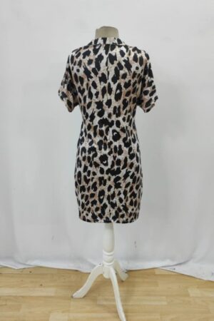 Beige Leopard Print Casual Shirt Dress - Brand: Janes - Women & Kids, Baby Clothes Wholesale - Globality Store