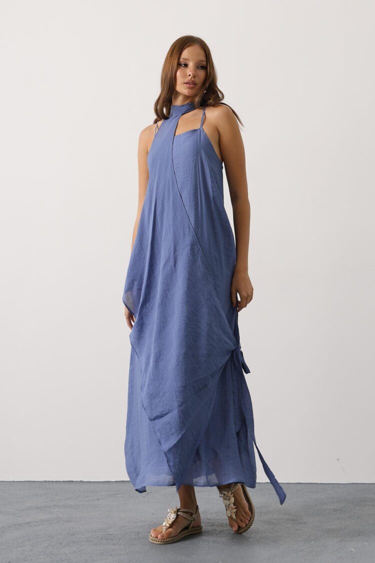 Blue Casual Elegant Boho Sexy Formal Slip Dress