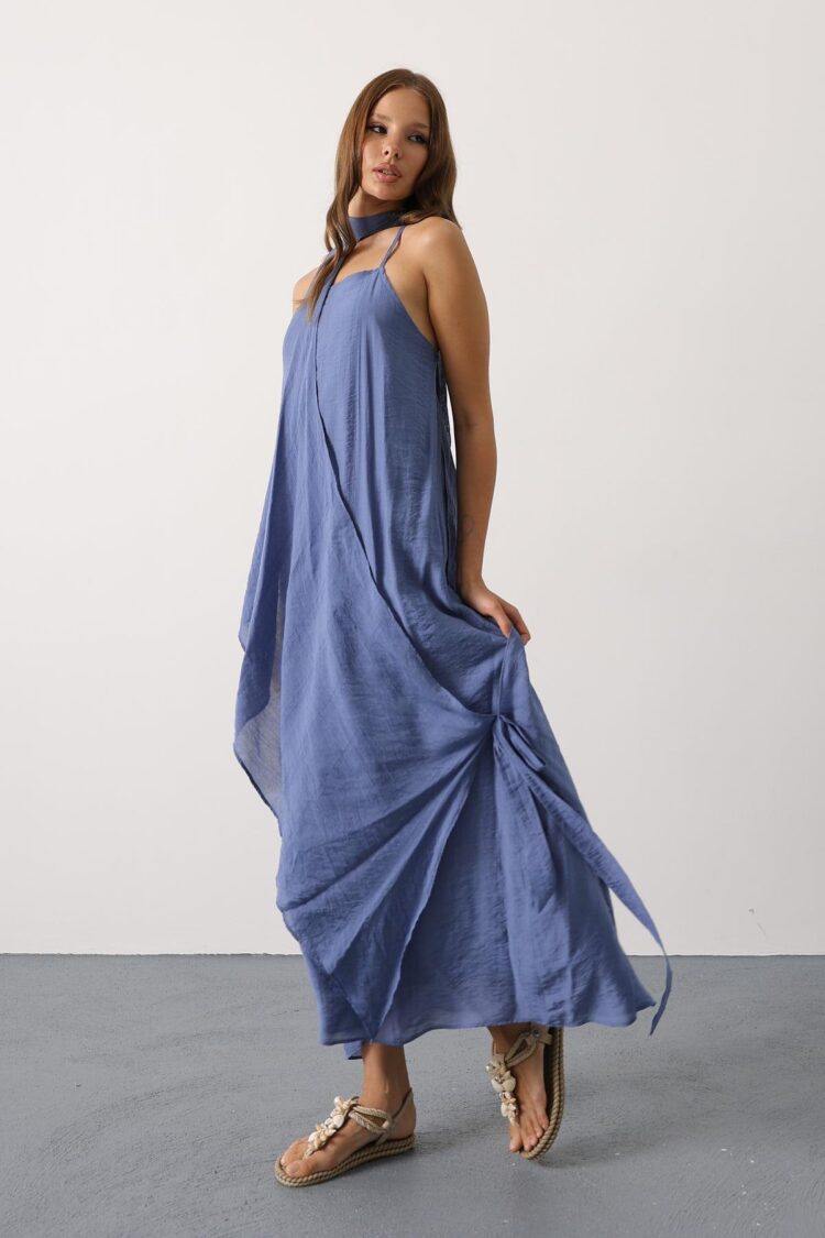 Blue Casual Elegant Boho Sexy Formal Slip Dress