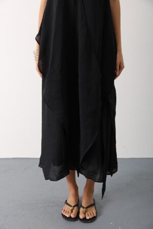 ElegantMaxi Shift Dress With High Neck - Brand: Reyon - Women & Kids, Baby Clothes Wholesale - Globality Store