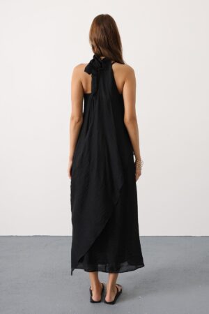 ElegantMaxi Shift Dress With High Neck - Brand: Reyon - Women & Kids, Baby Clothes Wholesale - Globality Store