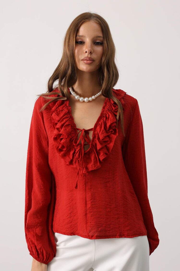 ElegantBlouse With Ballon Sleeves
