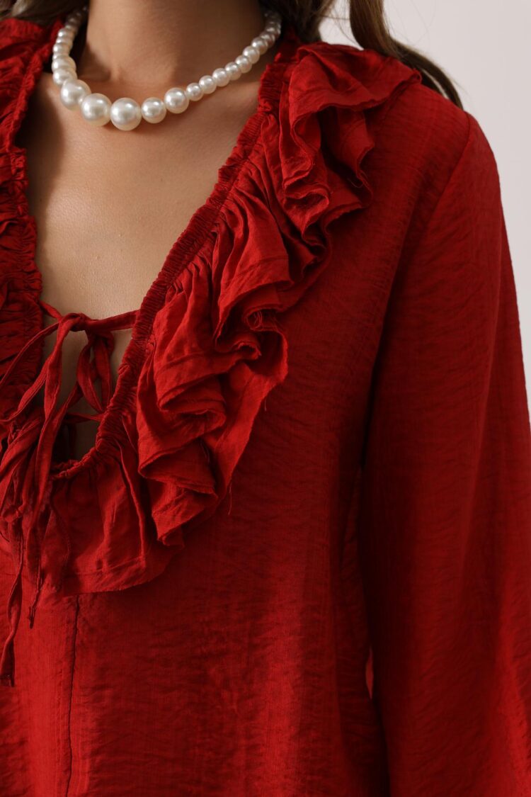 ElegantBlouse With Ballon Sleeves