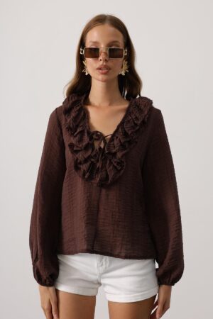 Casual Boho Vintage Blouse - Brand: Reyon - Women & Kids, Baby Clothes Wholesale - Globality Store