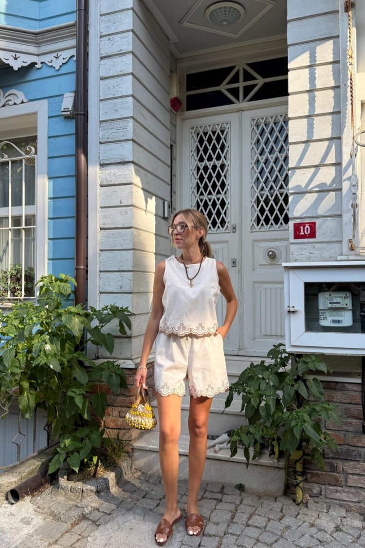 Beige Casual Boho Blouse With Cap Sleeves