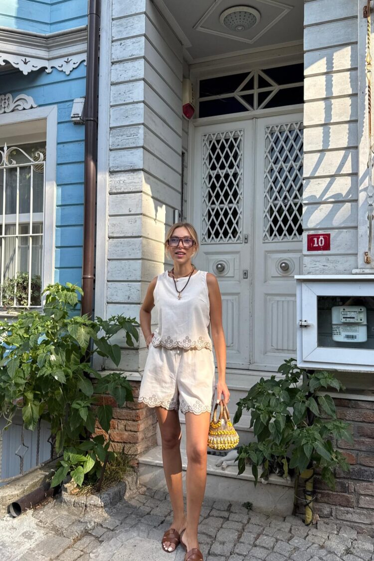 Beige Casual Boho Blouse With Cap Sleeves