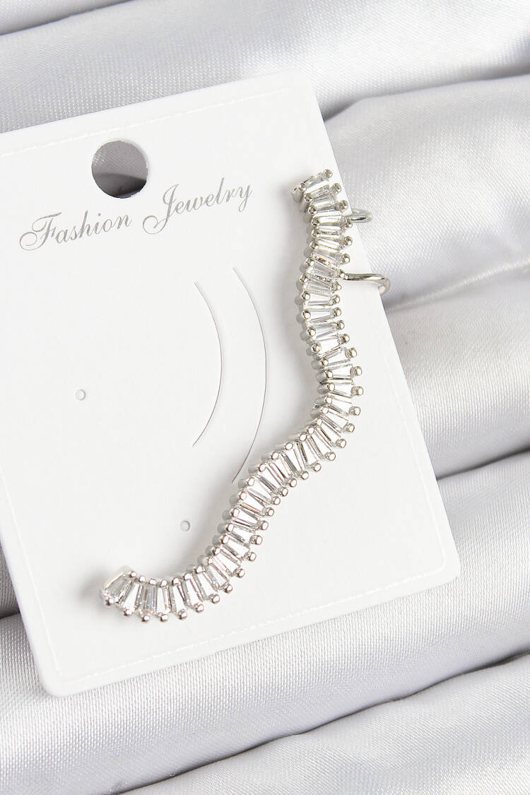 Brass Waterway Model Silver Color Right Cartilage Earrings - Brand: Ebijuteri - Women & Kids, Baby Clothes Wholesale - Globality Store