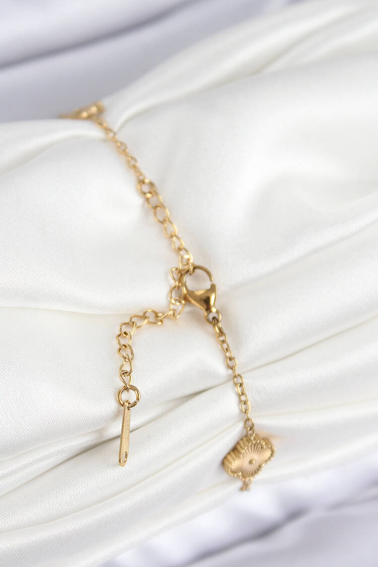 316l Steel Gold Color Clover Women Bracelet