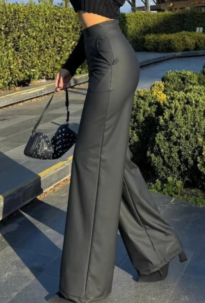 Black Sexy Elegant Formal Palazzo Pants