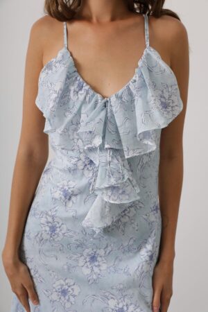 Floral Sleeveless V-Neck Maxi Slip Dress - Brand: Reyon - Women & Kids, Baby Clothes Wholesale - Globality Store