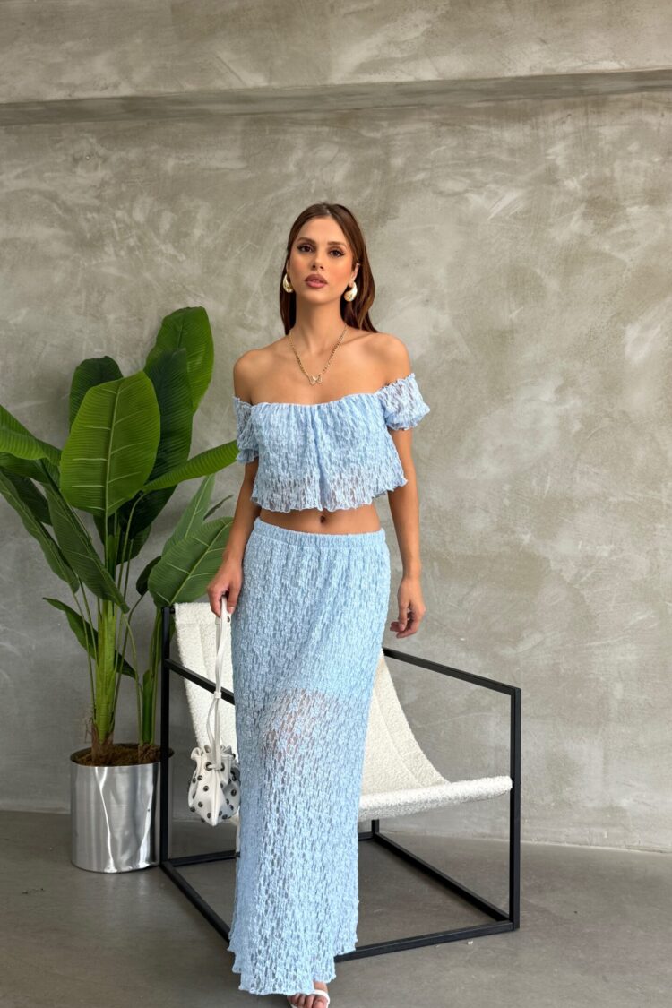Casual Boho Ruffle Sleeve Pull On Suit