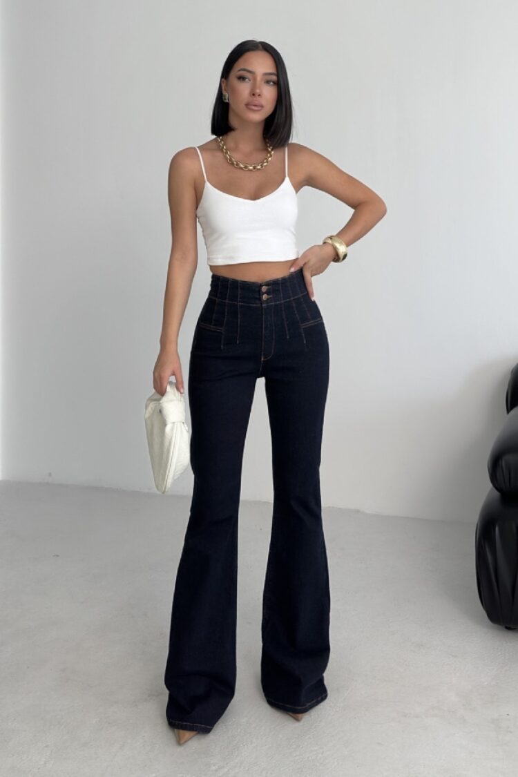 Black Elegant Casual Vintage Retro Jeans