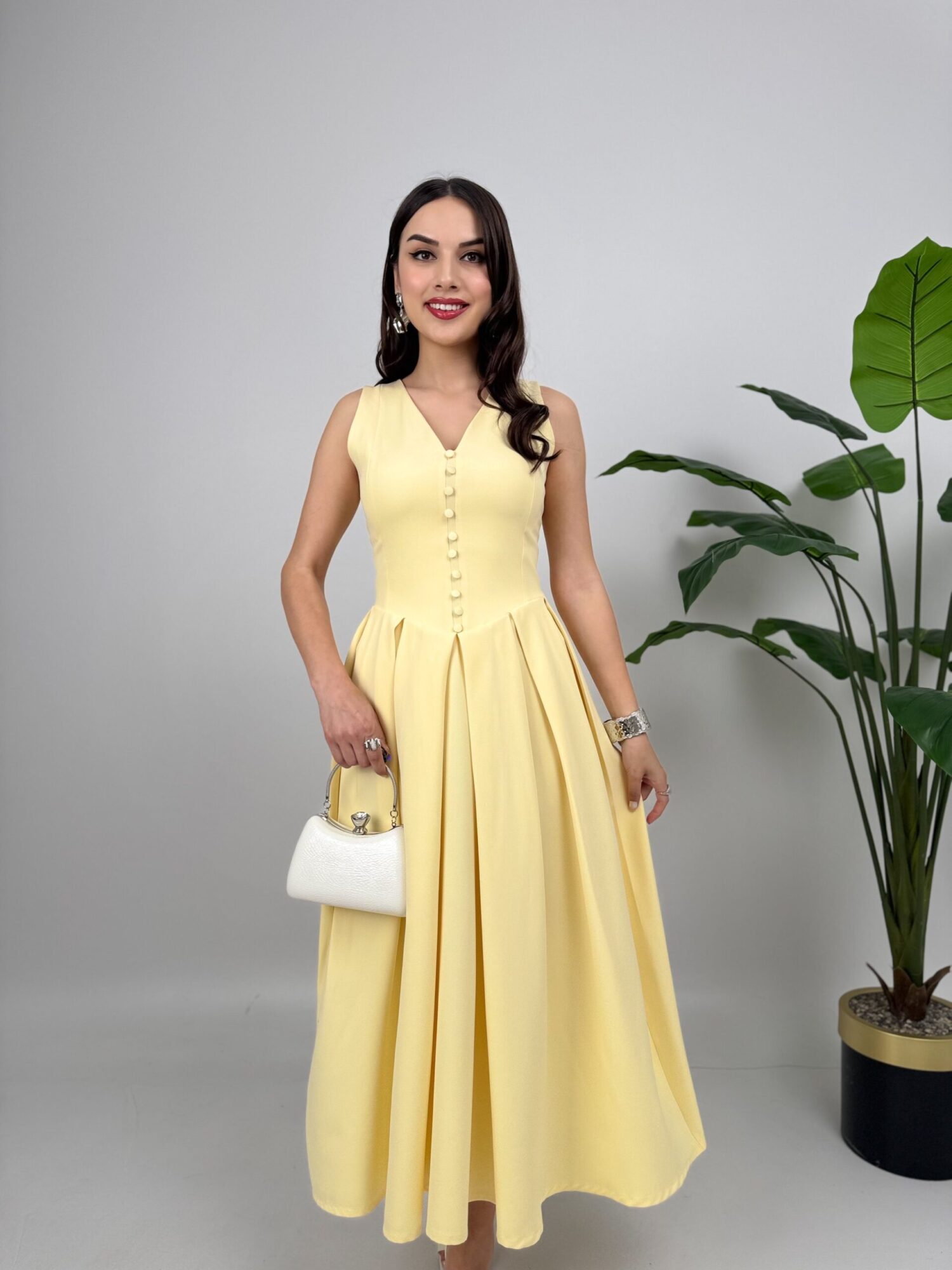 ElegantFit And Flare Midi Dress - Brand: Miss Janell - Women & Kids, Baby Clothes Wholesale - Globality Store