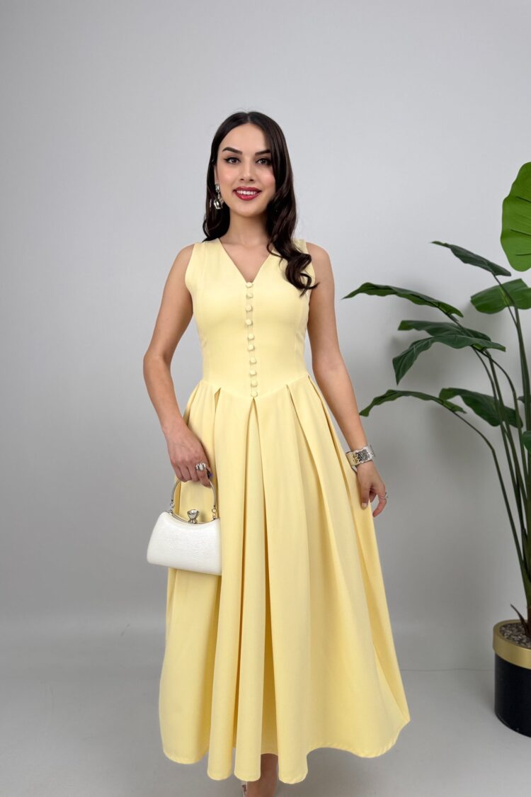 ElegantFit And Flare Midi Dress