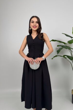 ElegantFit And Flare Midi Dress - Brand: Miss Janell - Women & Kids, Baby Clothes Wholesale - Globality Store