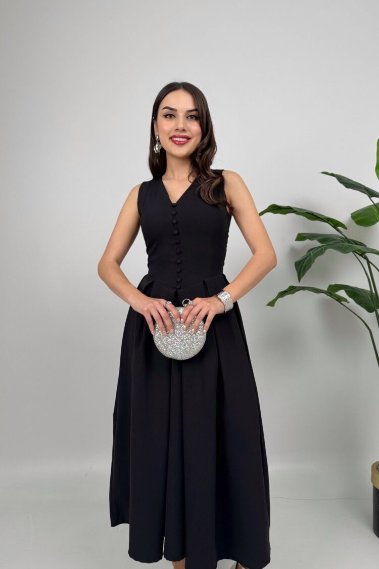 ElegantFit And Flare Midi Dress