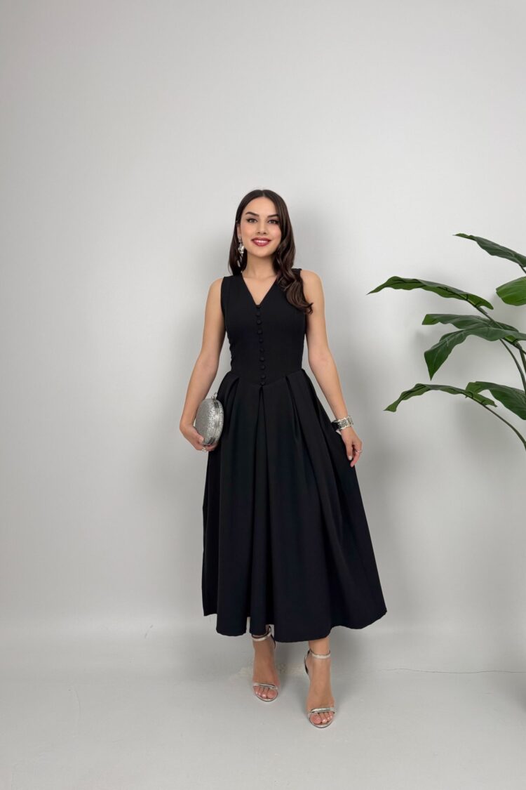 ElegantFit And Flare Midi Dress - Brand: Miss Janell - Women & Kids, Baby Clothes Wholesale - Globality Store