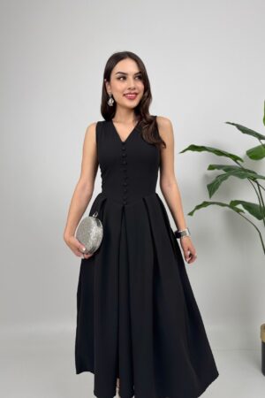 ElegantFit And Flare Midi Dress - Brand: Miss Janell - Women & Kids, Baby Clothes Wholesale - Globality Store
