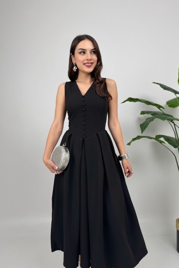 ElegantFit And Flare Midi Dress