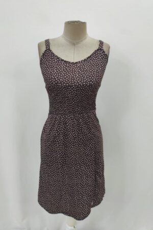 Brown Polka Dot Slip Dress With Sweetheart Neck - Brand: Janes - Women & Kids, Baby Clothes Wholesale - Globality Store