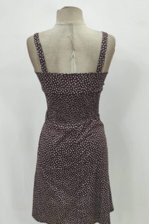 Brown Polka Dot Slip Dress With Sweetheart Neck - Brand: Janes - Women & Kids, Baby Clothes Wholesale - Globality Store