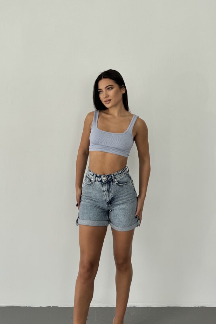 Casual Streetwear Bermuda Shorts High Waist