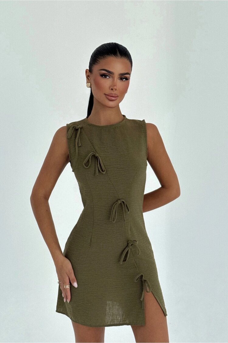 Bodycon Mini Dress With Cap Sleeves - Brand: EYYO ATELIER - Women & Kids, Baby Clothes Wholesale - Globality Store
