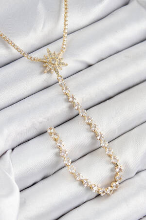Brass Zircon Stone Pole Star Pattern Silver Color Y Pendant - Brand: Ebijuteri - Women & Kids, Baby Clothes Wholesale - Globality Store