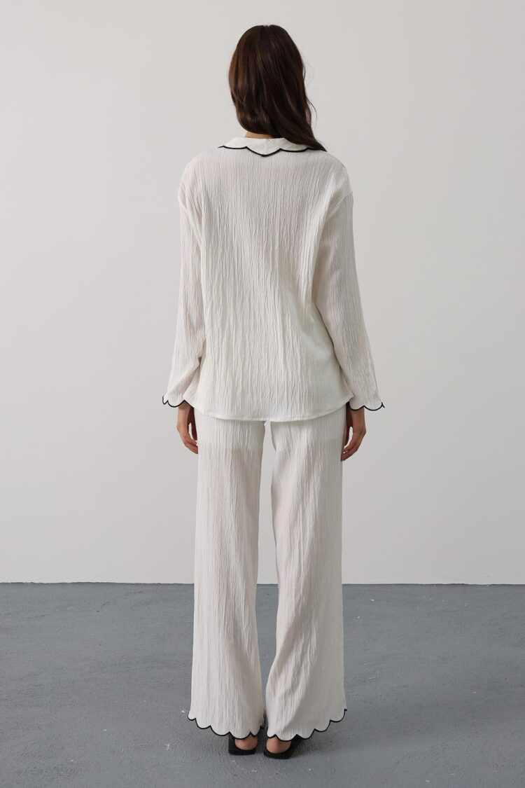 Elegant Casual Set With Palazzo Pants