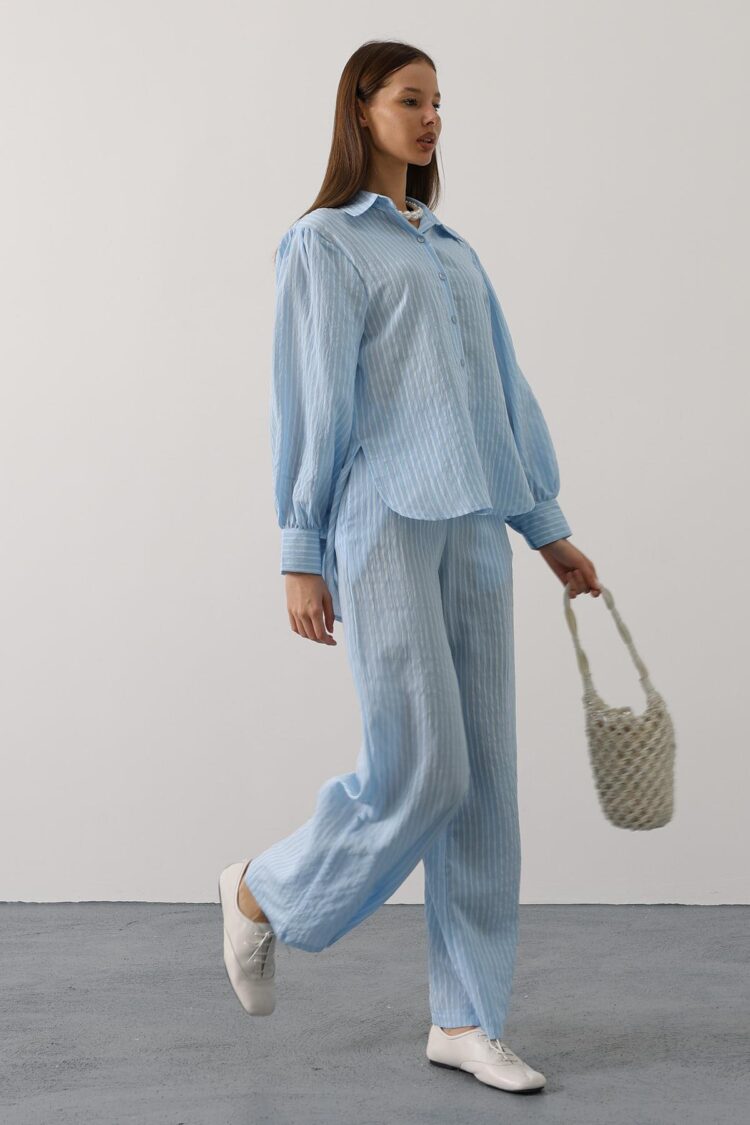 Casual Elegant Striped Buttoned Set - Brand: Reyon - Women & Kids, Baby Clothes Wholesale - Globality Store