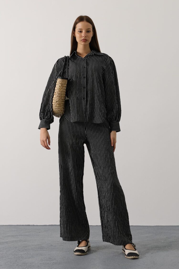 Striped Palazzo Pants Set - Brand: Reyon - Women & Kids, Baby Clothes Wholesale - Globality Store