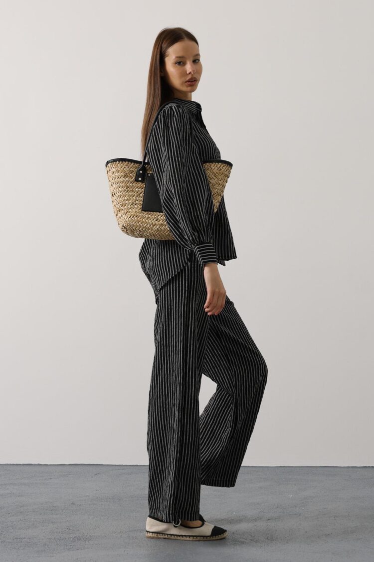 Striped Palazzo Pants Set