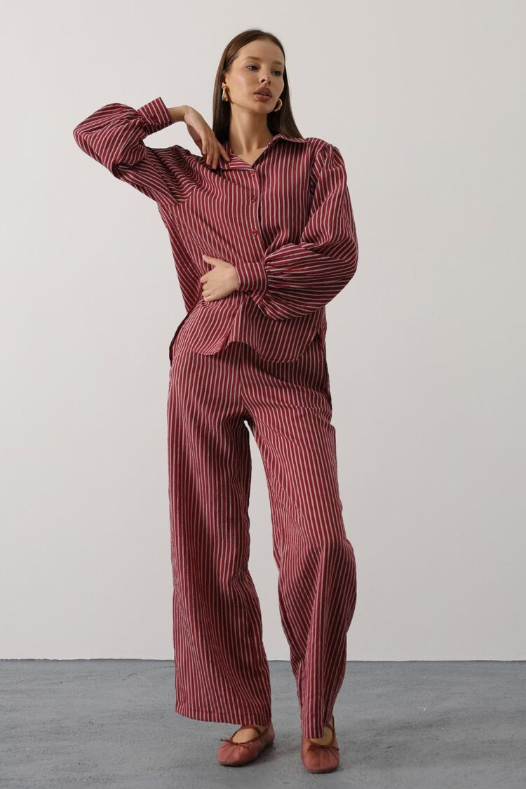 Striped Casual Formal Set