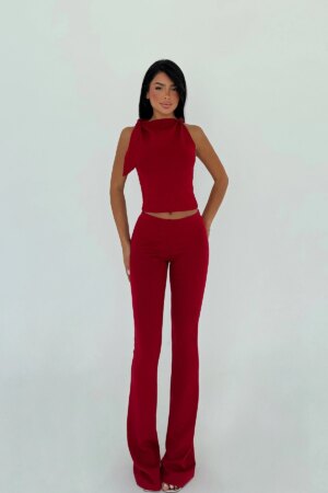 ClaretElegant Slim Fit Set - Brand: EYYO ATELIER - Women & Kids, Baby Clothes Wholesale - Globality Store