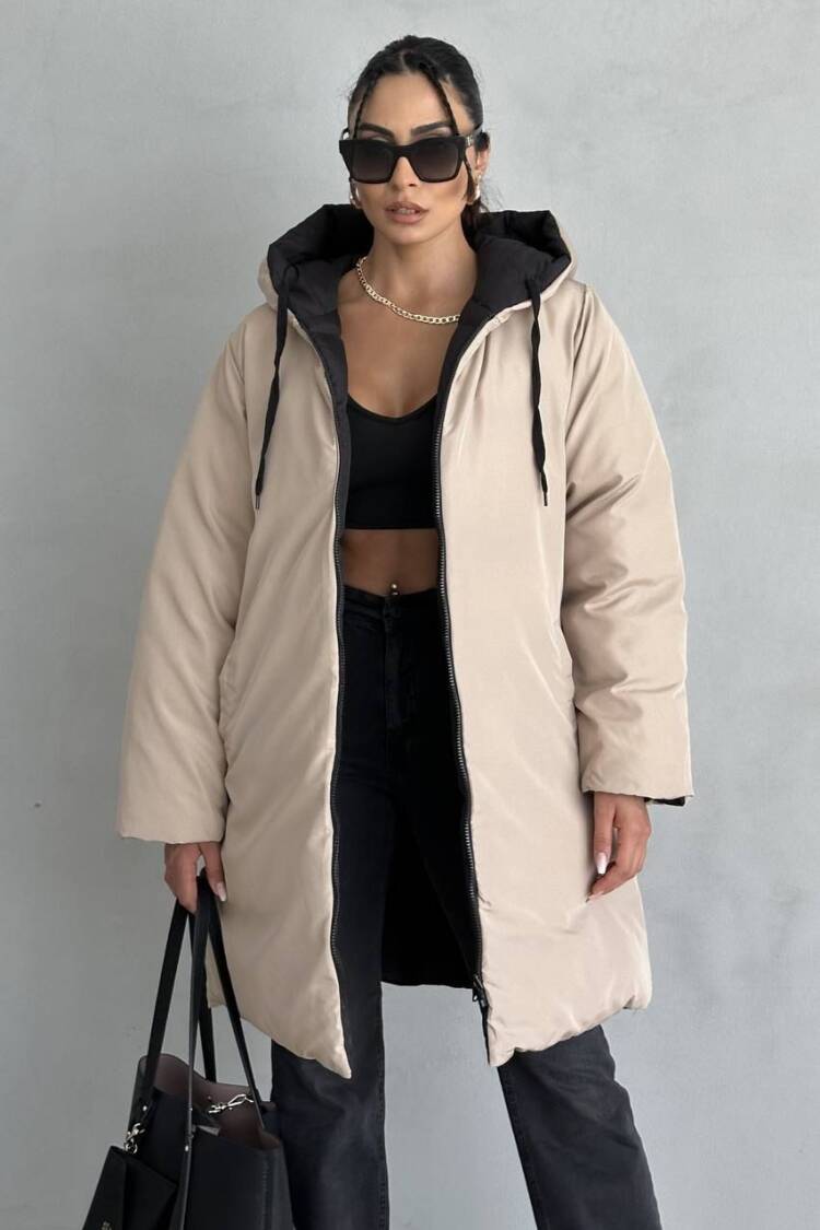 Oversized Hooded Puffer Coat - Brand: My Jest Fashion - Women & Kids, Baby Clothes Wholesale - Globality Store