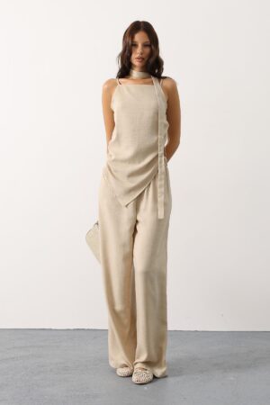 Beige Elegant Casual Set - Brand: Reyon - Women & Kids, Baby Clothes Wholesale - Globality Store