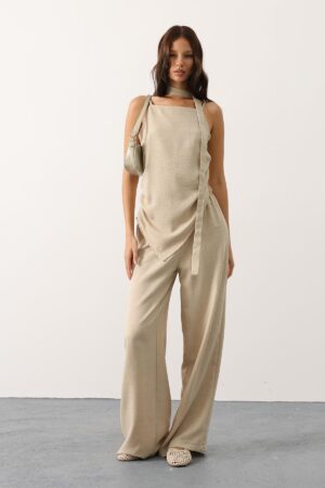 Beige Elegant Casual Set - Brand: Reyon - Women & Kids, Baby Clothes Wholesale - Globality Store