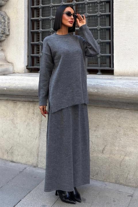 Grey Modest Casual Elegant Set